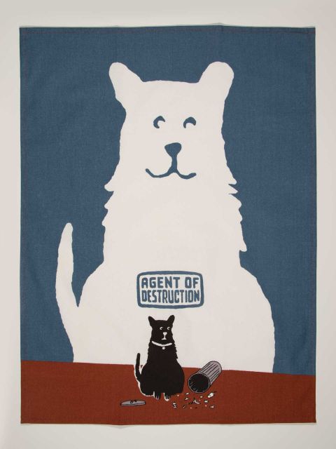 Image of Agent Of Destruction  Dish Towel BLUEQ